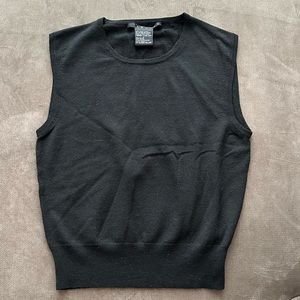 Theory black wool shell top